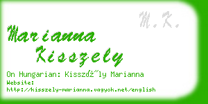 marianna kisszely business card